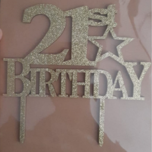 21st birthday cake decoration