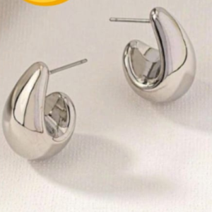 Shoponlineafrica - c-shaped sterling silver teardrop earrings